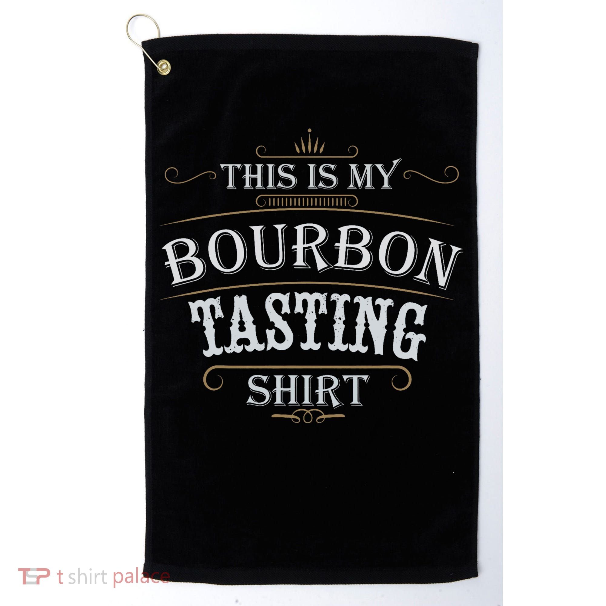 Funny Christmas Whiskey Drinking This Is My Bourbon Tasting Golf Towel