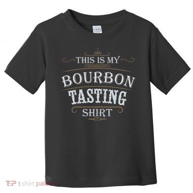 Funny Christmas Whiskey Drinking This Is My Bourbon Tasting Toddler T-Shirt