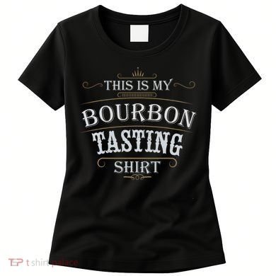Funny Christmas Whiskey Drinking This Is My Bourbon Tasting Women's T-Shirt