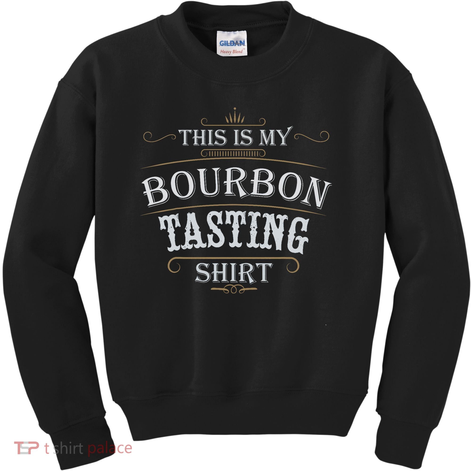 Funny Christmas Whiskey Drinking This Is My Bourbon Tasting Kids Sweatshirt