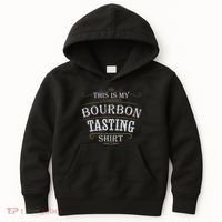 Funny Christmas Whiskey Drinking This Is My Bourbon Tasting Kids Hoodie thumb 0