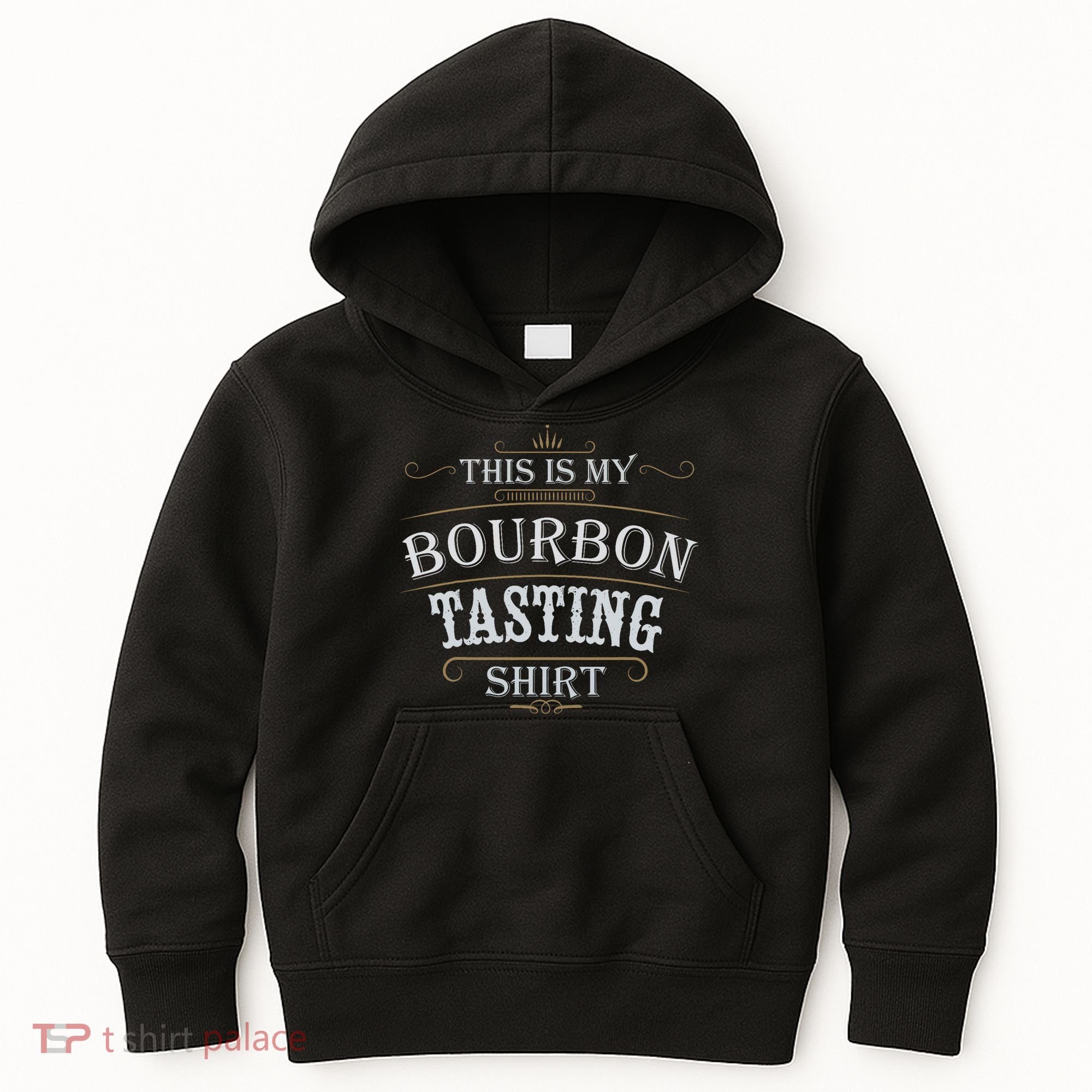 Funny Christmas Whiskey Drinking This Is My Bourbon Tasting Kids Hoodie