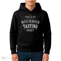 Funny Christmas Whiskey Drinking This Is My Bourbon Tasting Kids Hoodie thumb 4