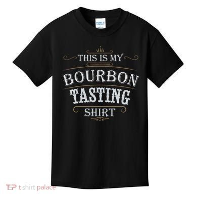 Funny Christmas Whiskey Drinking This Is My Bourbon Tasting Kids T-Shirt