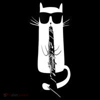 Funny Cat Wearing Sunglasses Playing Clarinet Coffee Mug thumb 5