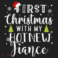 First Christmas With My Hot New Fiance Engaged Couple Xmas Hat thumb 2