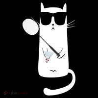 Funny Cat Wearing Sunglasses Playing Badminton Gift Coffee Mug thumb 5