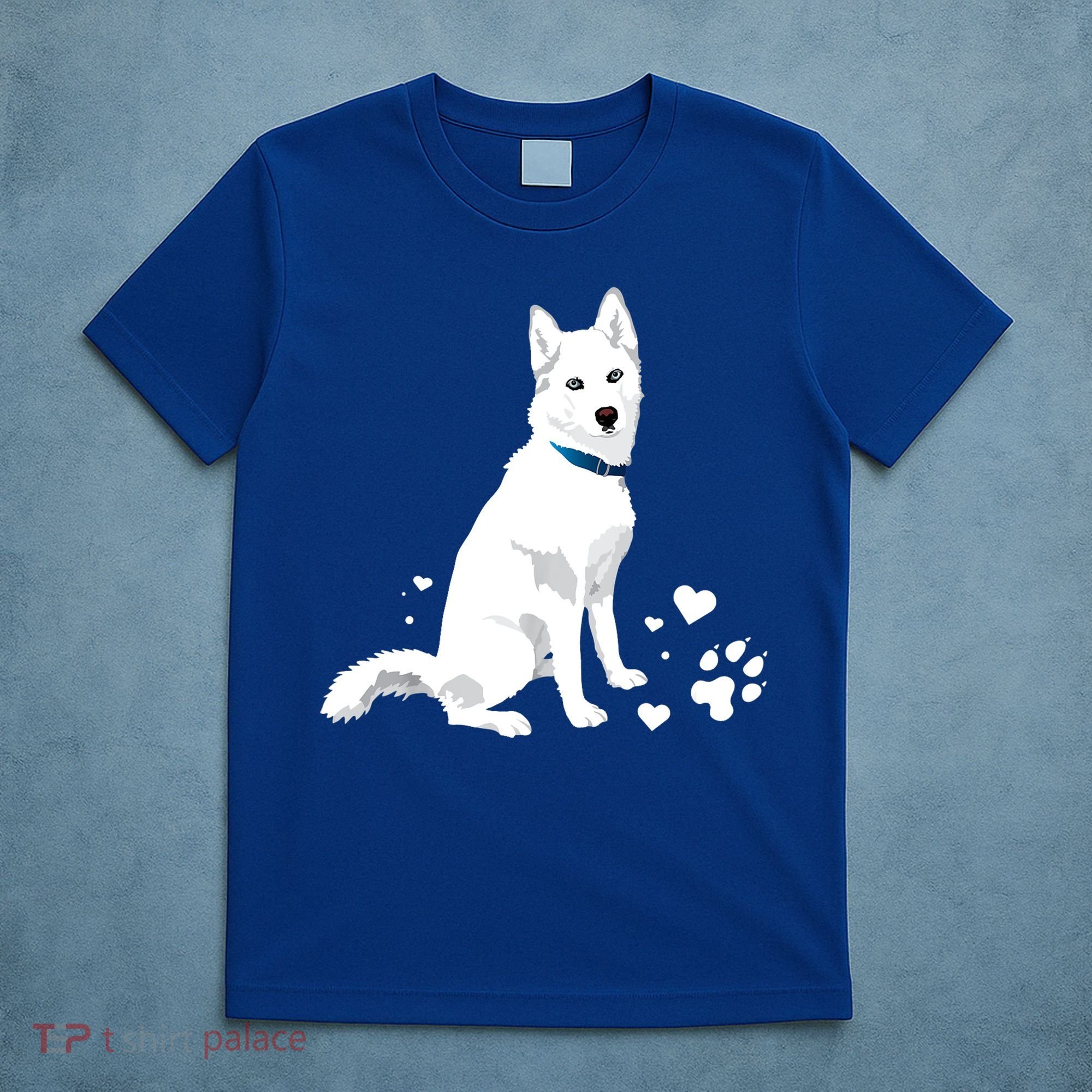 Funny Cute White Siberian Husky Gift Sweet White Snow Dog Gift T-Shirt