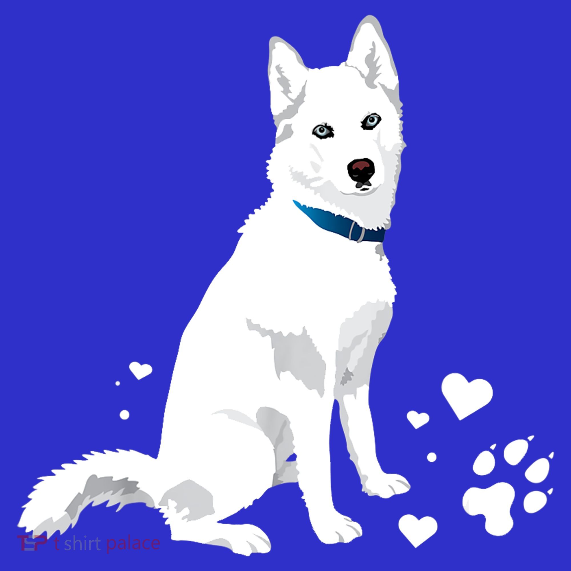 Funny Cute White Siberian Husky Gift Sweet White Snow Dog Gift T-Shirt
