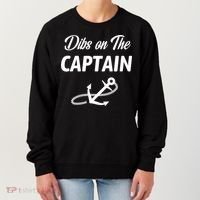 Funny Captain Wife Dibs On The Captain Women's Sweatshirt thumb 0
