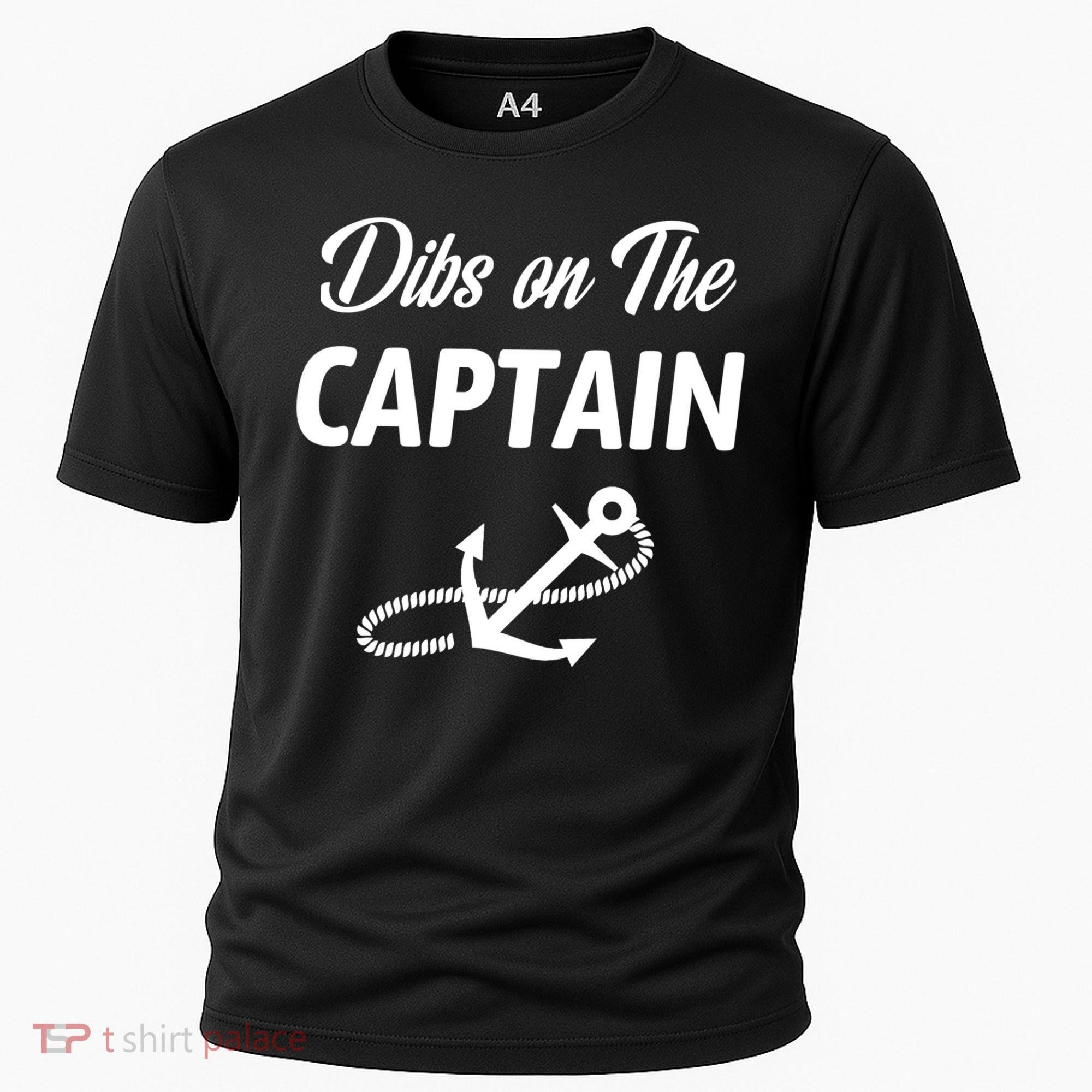 Funny Captain Wife Dibs On The Captain Cooling Performance Crew T-Shirt
