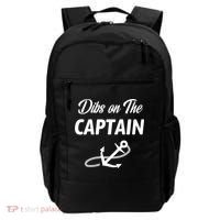 Funny Captain Wife Dibs On The Captain Backpack thumb 0