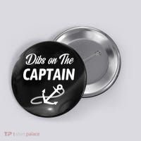 Funny Captain Wife Dibs On The Captain Button thumb 0