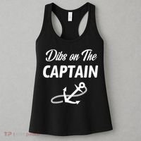 Funny Captain Wife Dibs On The Captain Women's Tank Top thumb 3