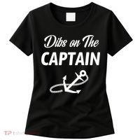 Funny Captain Wife Dibs On The Captain Women's T-Shirt thumb 0
