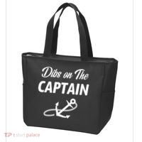 Funny Captain Wife Dibs On The Captain Tote Bag thumb 3