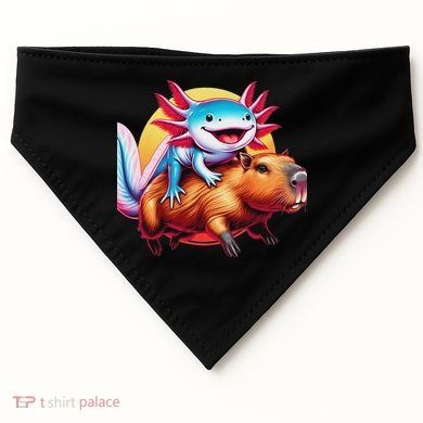 Funny Capybara Women Axolotl Lover USA-Made Doggie Bandana
