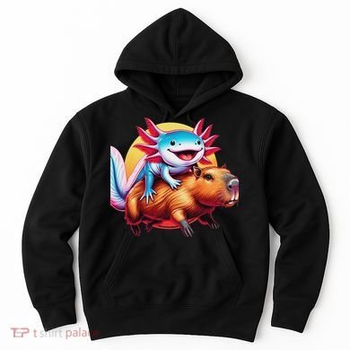 Funny Capybara Women Axolotl Lover Hoodie