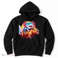 Funny Capybara Women Axolotl Lover Hoodie thumb 0