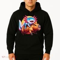 Funny Capybara Women Axolotl Lover Hoodie thumb 2