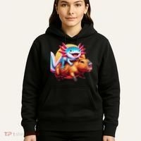 Funny Capybara Women Axolotl Lover Hoodie thumb 5