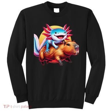 Funny Capybara Women Axolotl Lover Sweatshirt