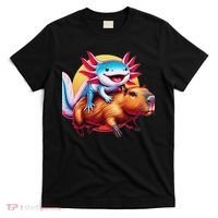 Funny Capybara Women Axolotl Lover T-Shirt thumb 0