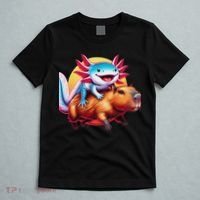 Funny Capybara Women Axolotl Lover T-Shirt thumb 5