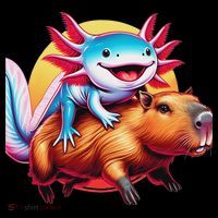 Funny Capybara Women Axolotl Lover Women's Hoodie thumb 2