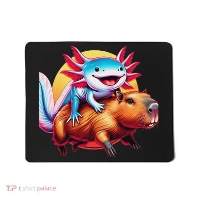 Funny Capybara Women Axolotl Lover Mousepad