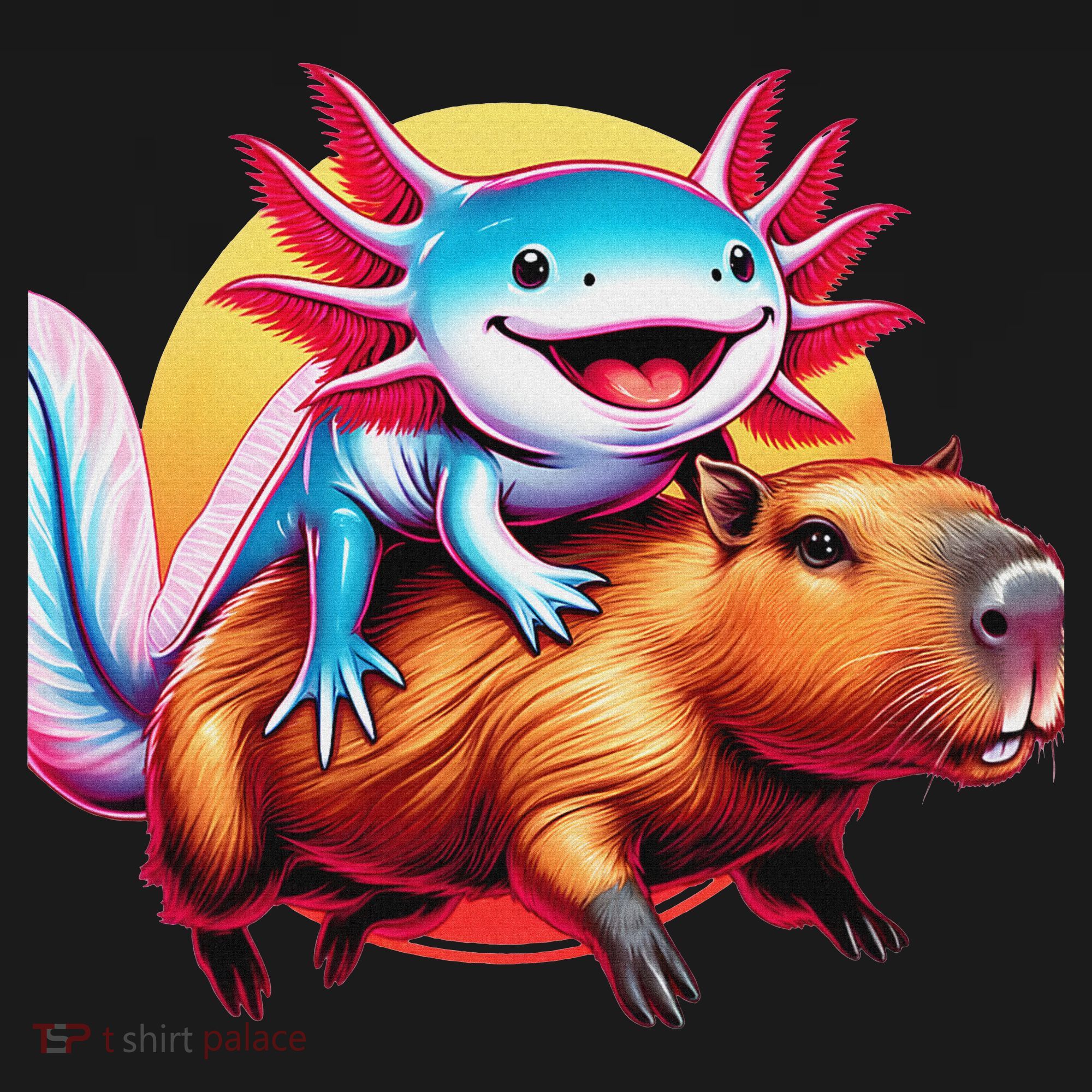 Funny Capybara Women Axolotl Lover Mousepad