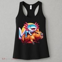 Funny Capybara Women Axolotl Lover Women's Tank Top thumb 3