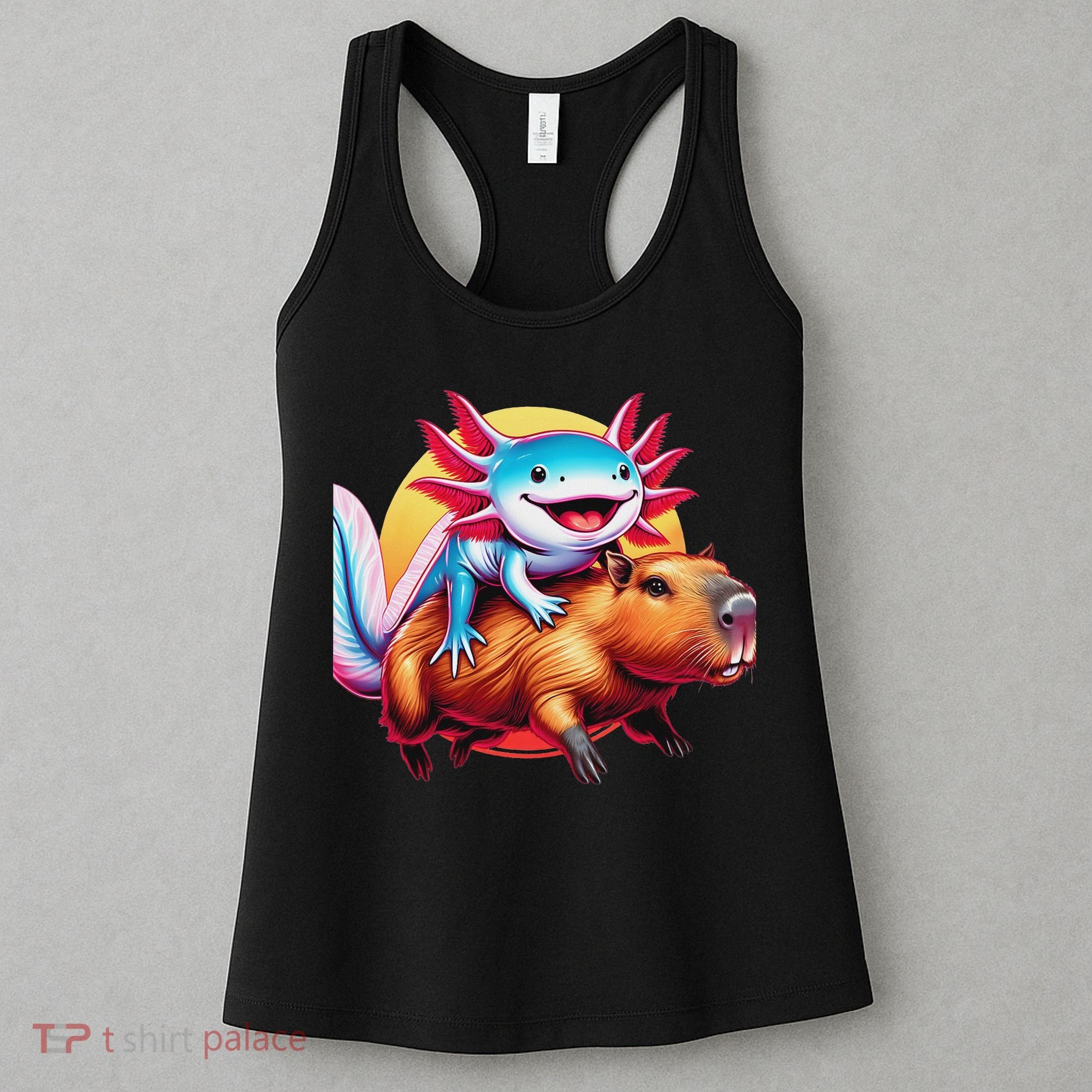 Funny Capybara Women Axolotl Lover Women's Tank Top