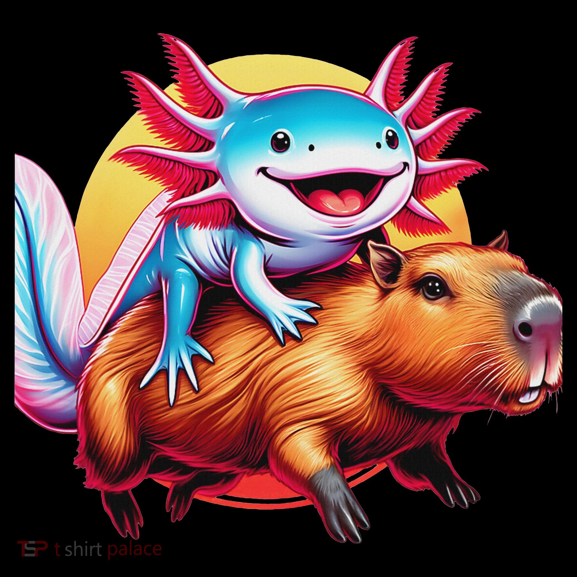 Funny Capybara Women Axolotl Lover Women's Tank Top