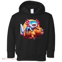 Funny Capybara Women Axolotl Lover Toddler Hoodie thumb 0