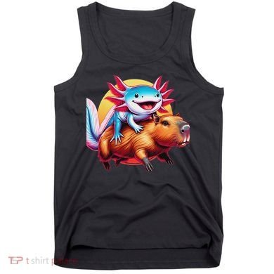 Funny Capybara Women Axolotl Lover Tank Top