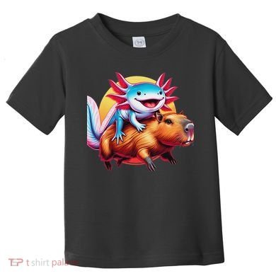Funny Capybara Women Axolotl Lover Toddler T-Shirt