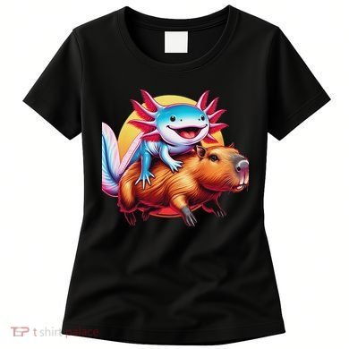 Funny Capybara Women Axolotl Lover Women's T-Shirt