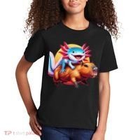 Funny Capybara Women Axolotl Lover Kids T-Shirt thumb 2