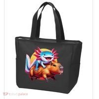 Funny Capybara Women Axolotl Lover Tote Bag thumb 3