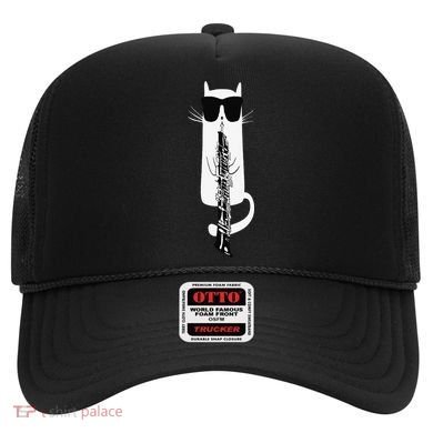 Funny Cat Wearing Sunglasses Playing Oboe Hat