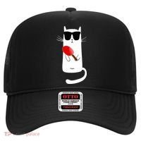 Funny Cat Wearing Sunglasses Playing Ping Pong Hat thumb 0
