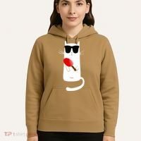 Funny Cat Wearing Sunglasses Playing Ping Pong Hoodie thumb 5