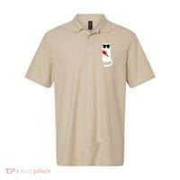 Funny Cat Wearing Sunglasses Playing Ping Pong Polo thumb 0