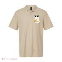 Funny Cat Wearing Sunglasses Playing Saxophone Polo thumb 0