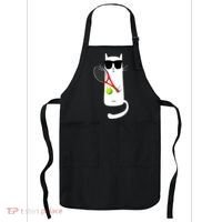 Funny Cat Wearing Sunglasses Playing Tennis Sport Apron thumb 0