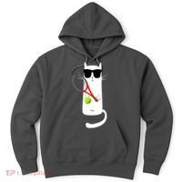 Funny Cat Wearing Sunglasses Playing Tennis Sport Hoodie thumb 0
