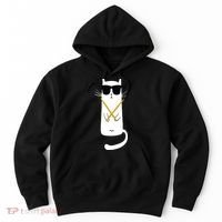 Funny Cat Wearing Sunglasses Drums Playing Drums Hoodie thumb 0