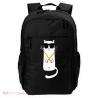 Funny Cat Wearing Sunglasses Drums Playing Drums Backpack thumb 0