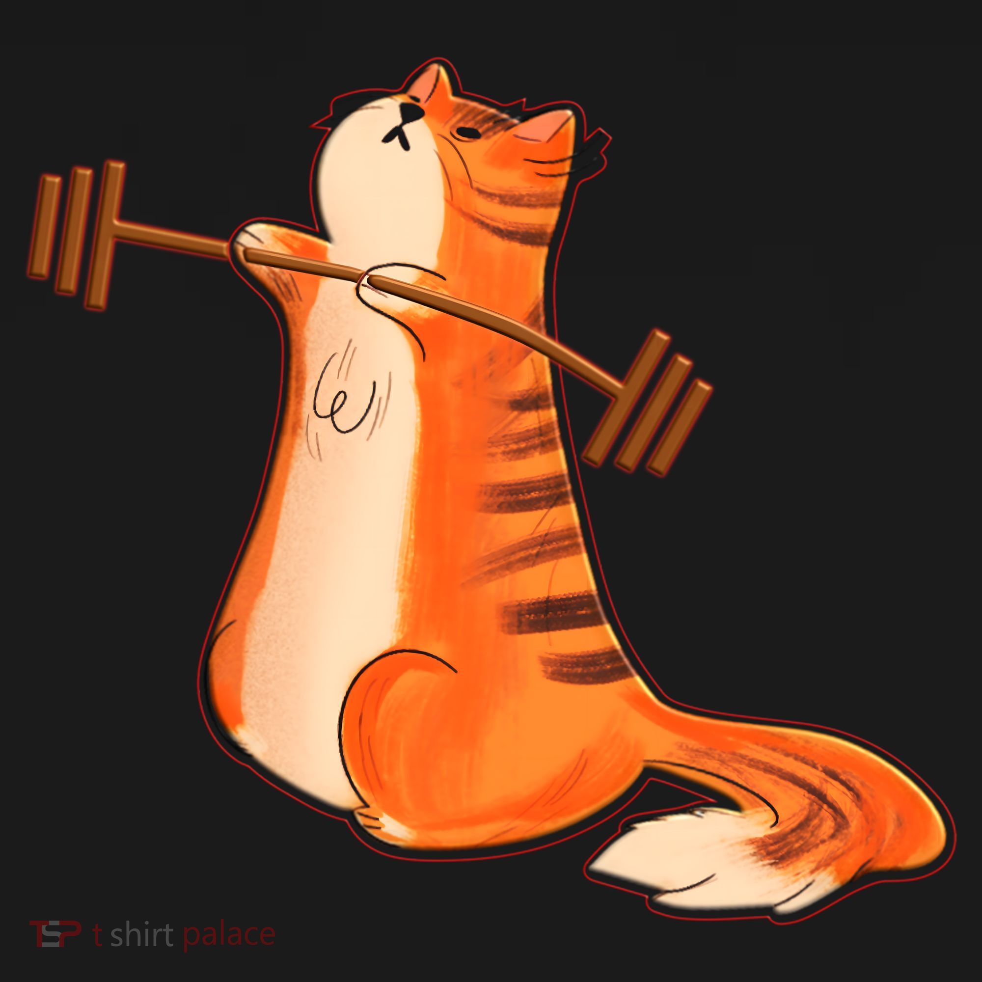 Funny Cat Weight Lifting Gift Gym Fitness Cat Lover Gift Funny Gift Women's Hoodie
